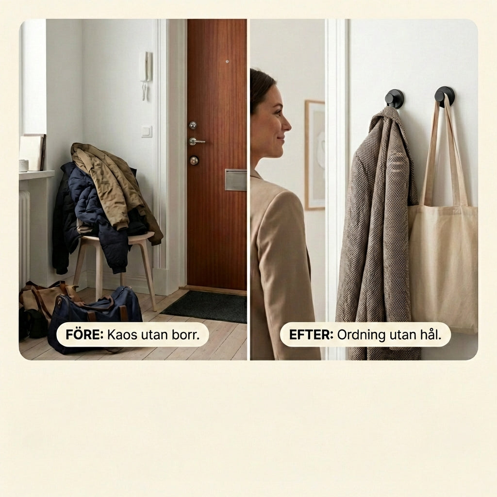HomeSwe Krokar – Ordning i hemmet utan att borra